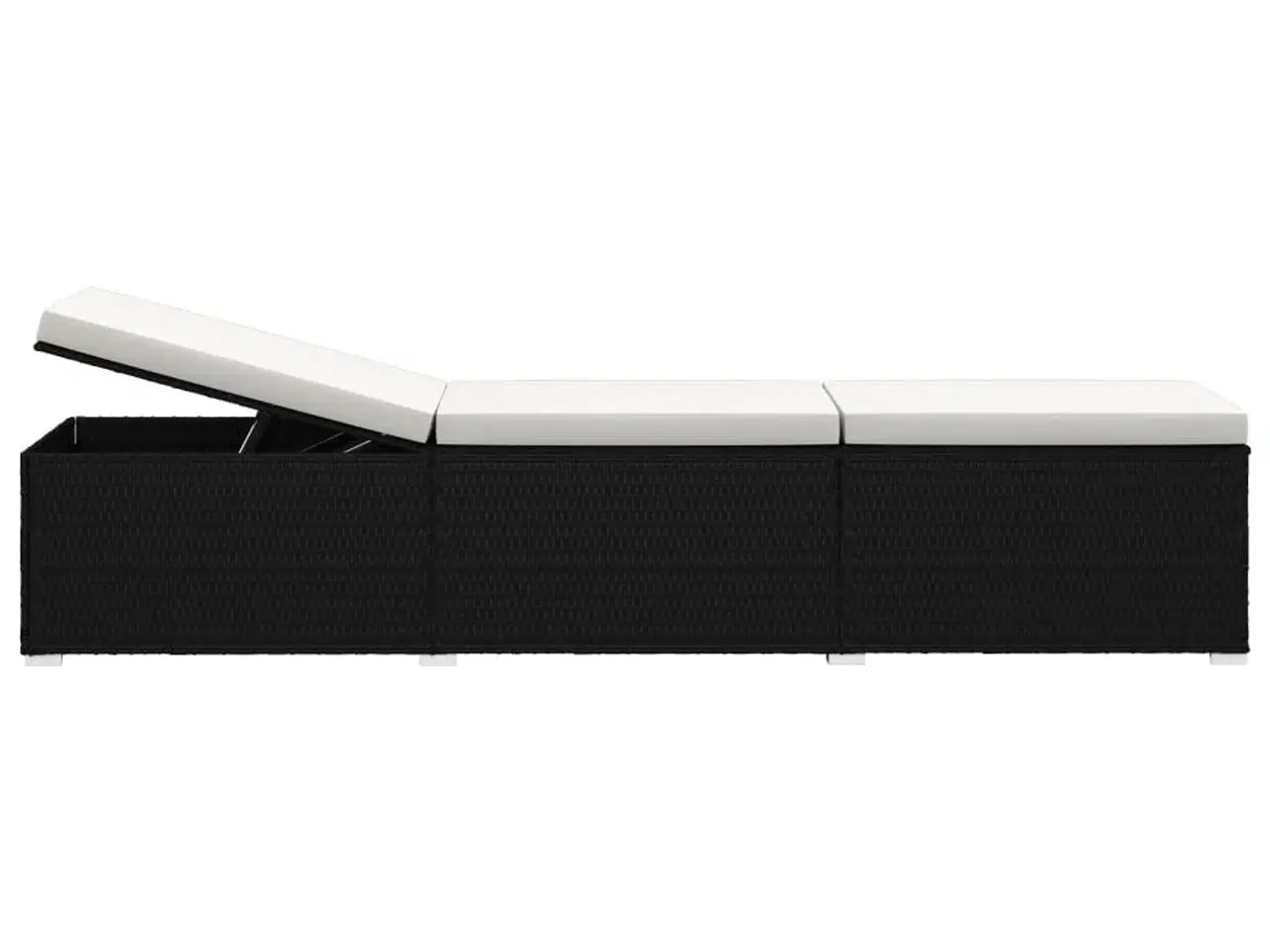 Billede 4 - Liggestole 3 dele med tebord polyrattan sort