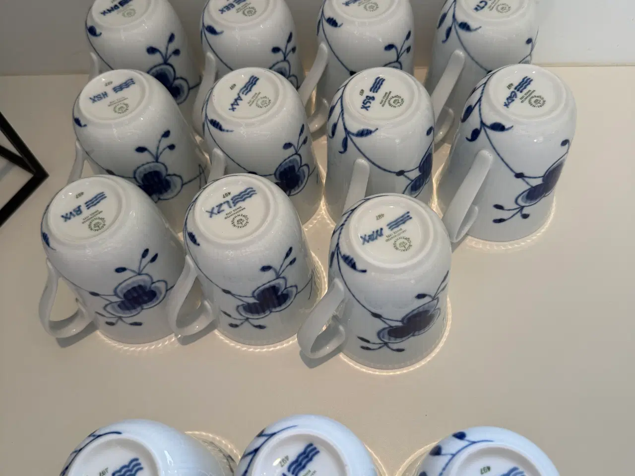 Billede 5 - Royal Copenhagen blå mega riflet 