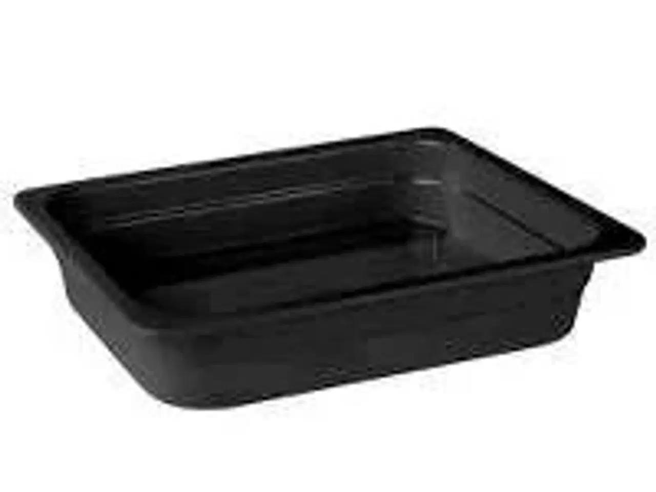 Billede 1 - 5 stk. Serveringsfad 1/2 GN 325 x 265 x 65 mm Melamin sort