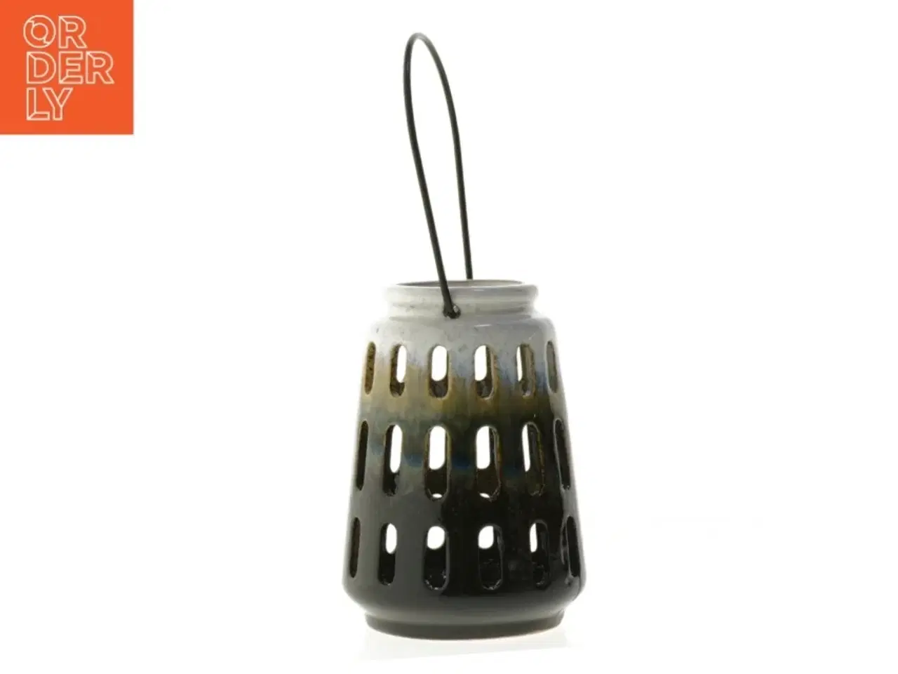 Billede 3 - Keramisk lysestage (str. 13,5 cm)