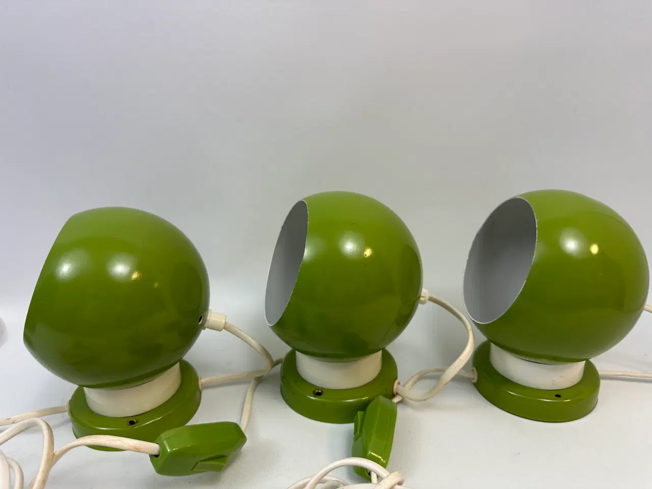 Billede 7 - 3 stk. grønne kuglelamper (retro)