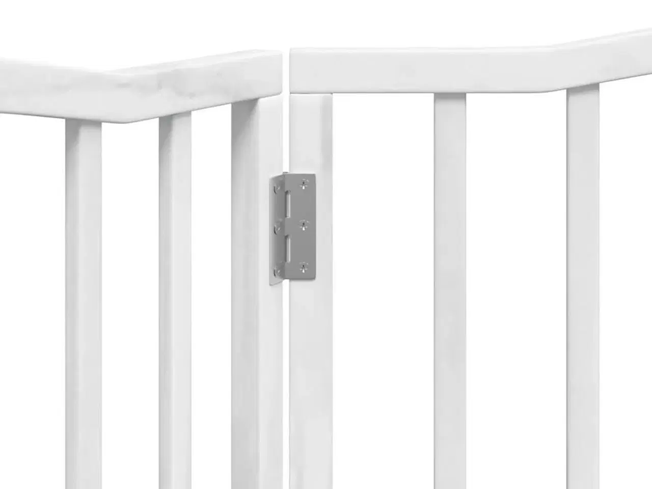 Billede 8 - Hundelåge 2 paneler 160 cm foldbar poppeltræ hvid