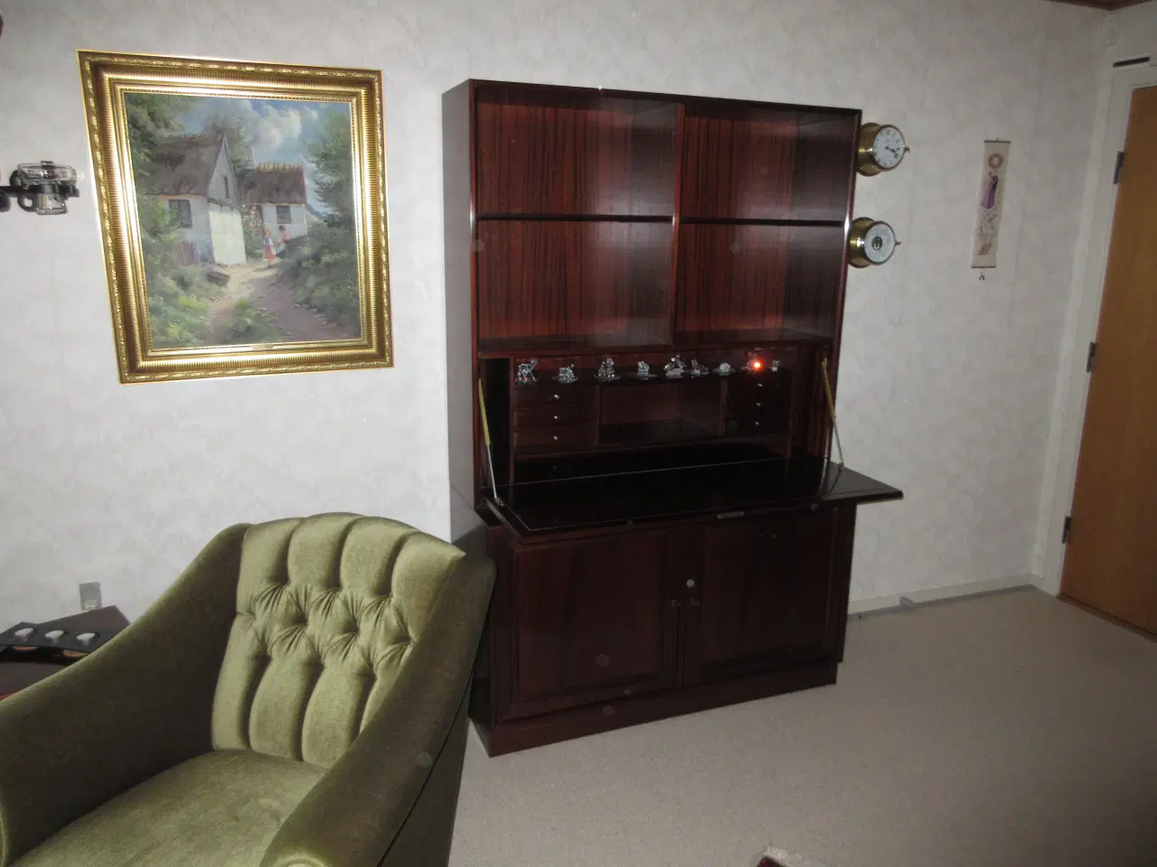 Billede 5 - Mahogni reol 3 sektioner