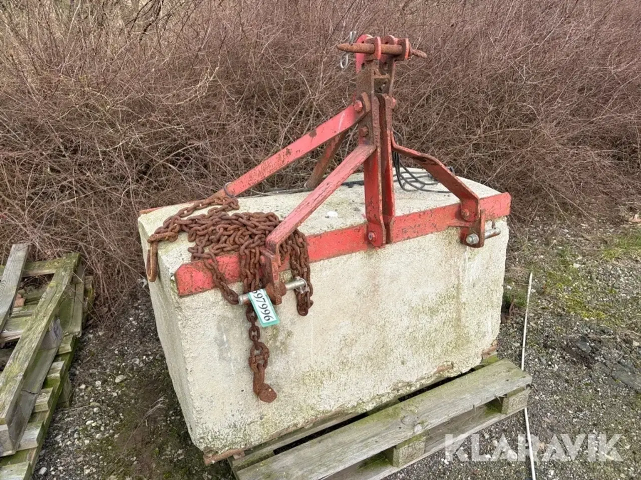 Billede 2 - Vægtklods beton med kobling