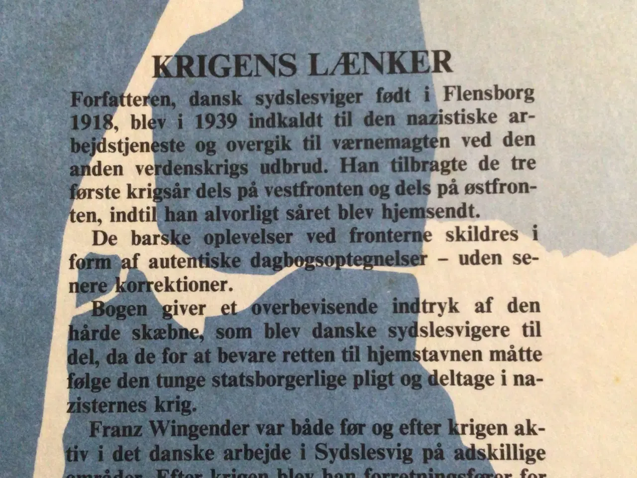 Billede 2 - Krigens lænker - Dansk sydslesvigers dagbog 39-44