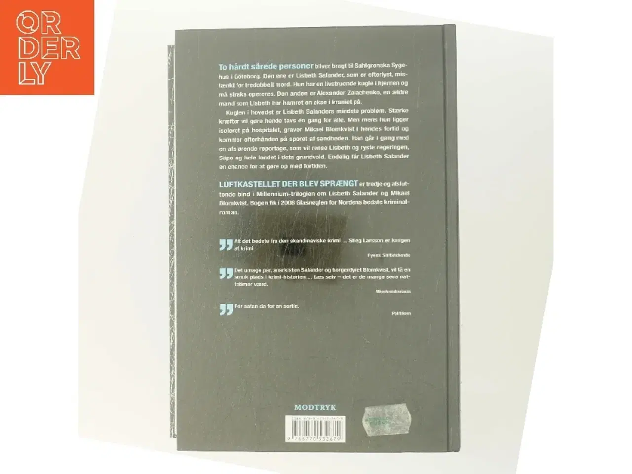 Billede 3 - Luftkastellet Der Blev Spr&#195;&#166;ngt (in Danish) af Stieg Larsson (Bog)