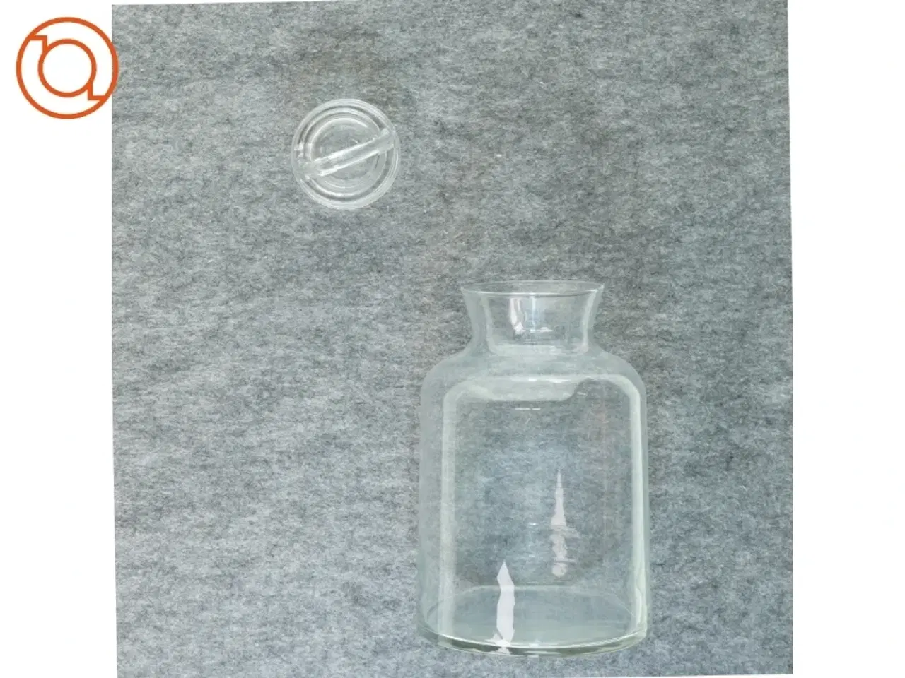 Billede 1 - Glas opbevaring fra Rosendal (str. 20 x 13 cm)