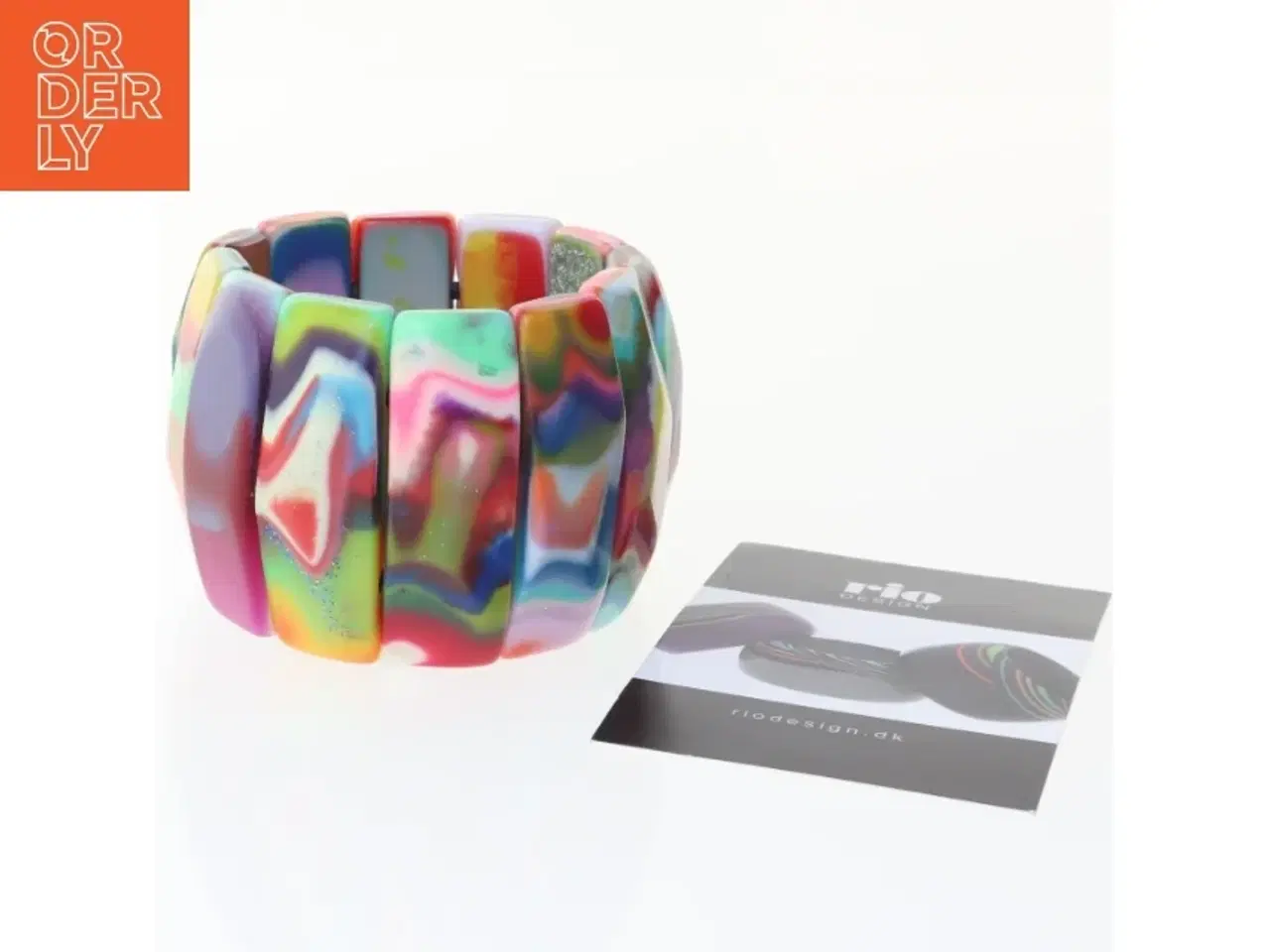 Billede 1 - Farverig armbånd fra Rio Design (str. Ø 6 cm)