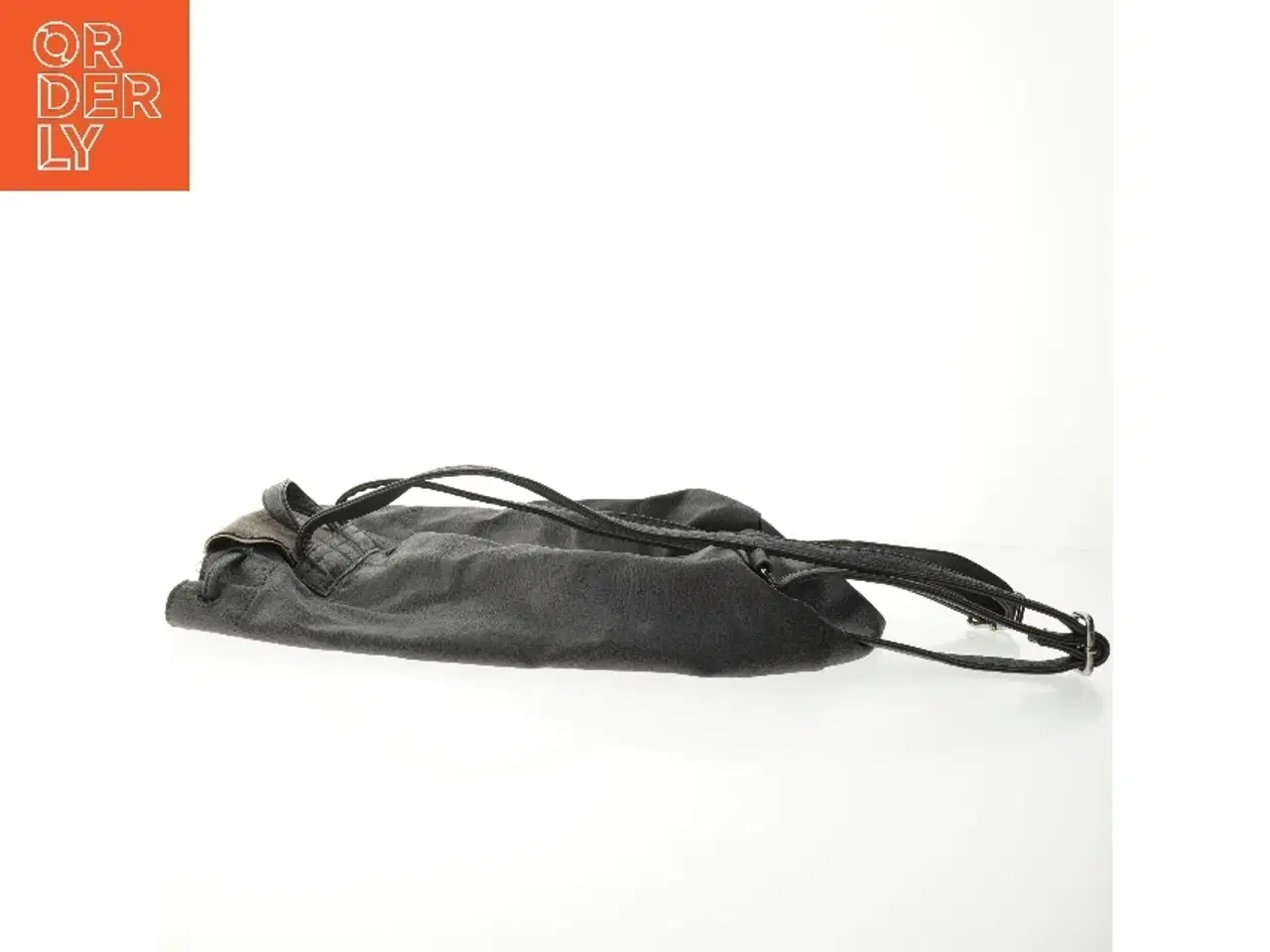 Billede 5 - Grå skuldertaske i læder