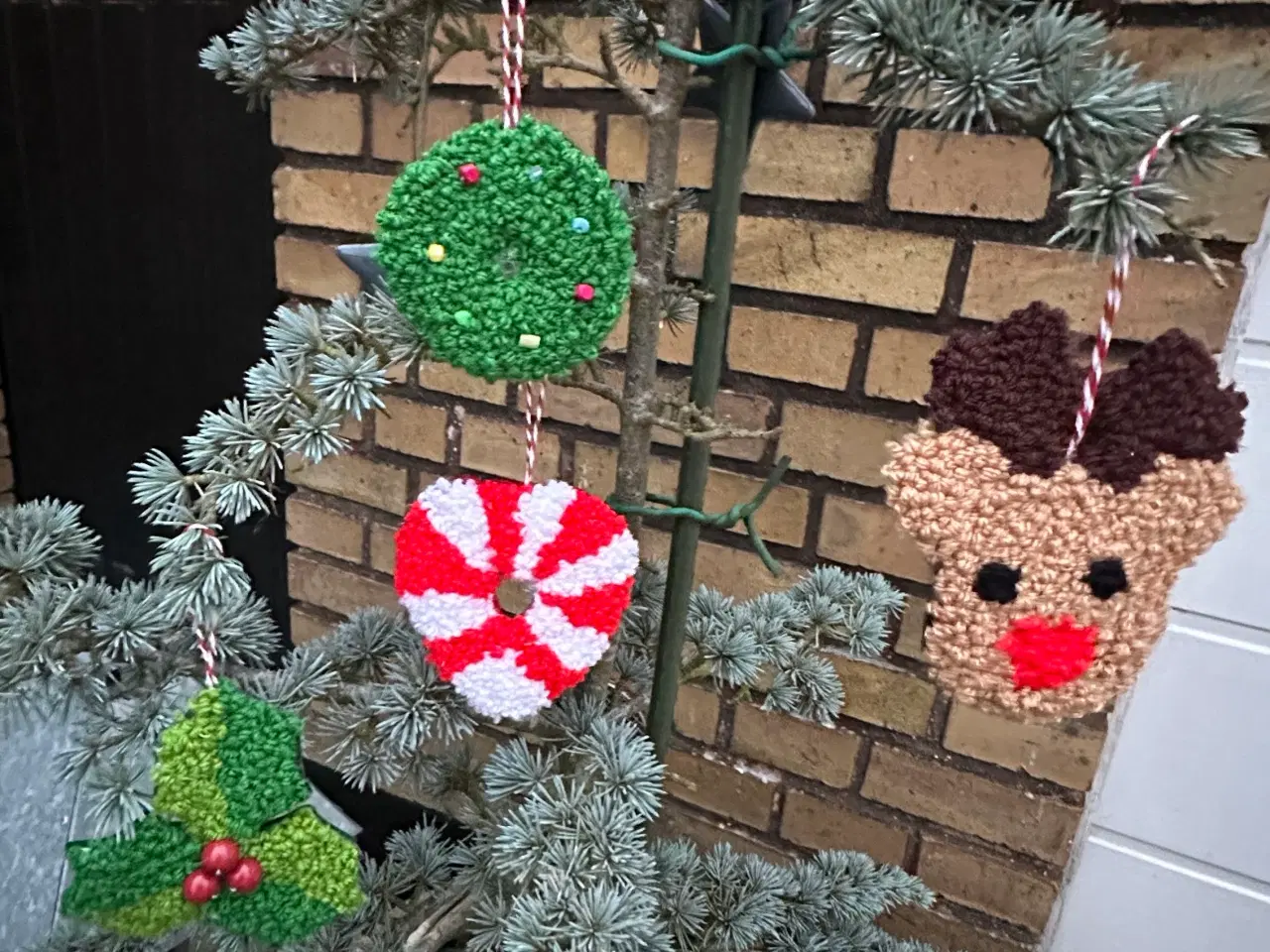 Billede 6 - Tuftede jule ornamenter 