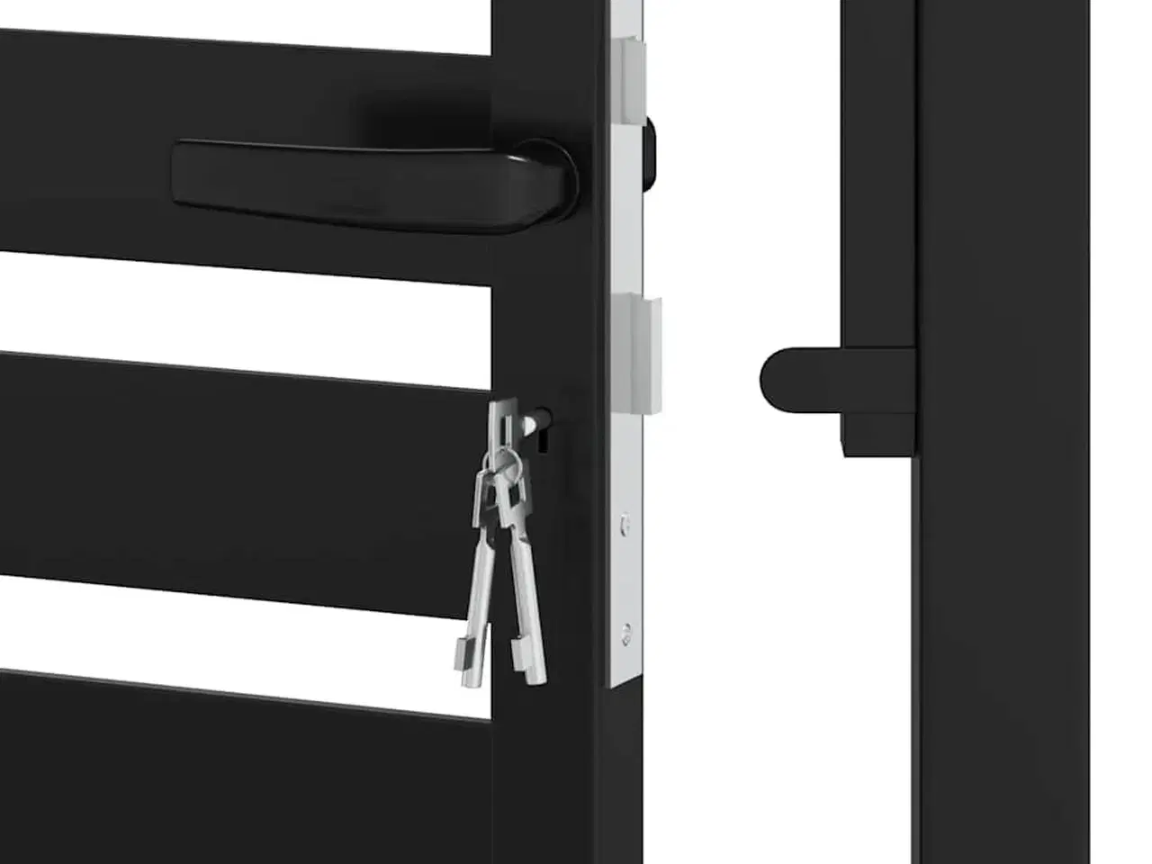 Billede 9 - Havelåge låsbar 100x120 cm aluminium sort