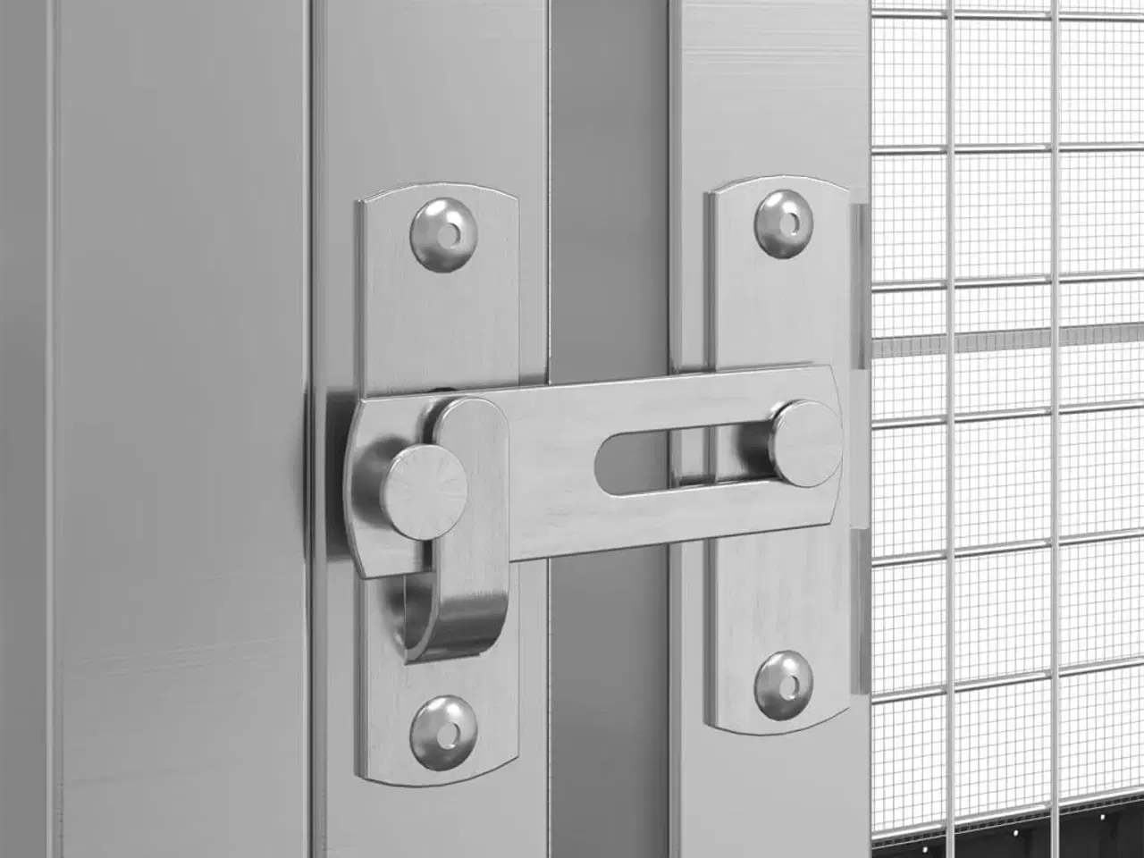 Billede 8 - Voliere 211x207x212 cm stål sølvfarvet