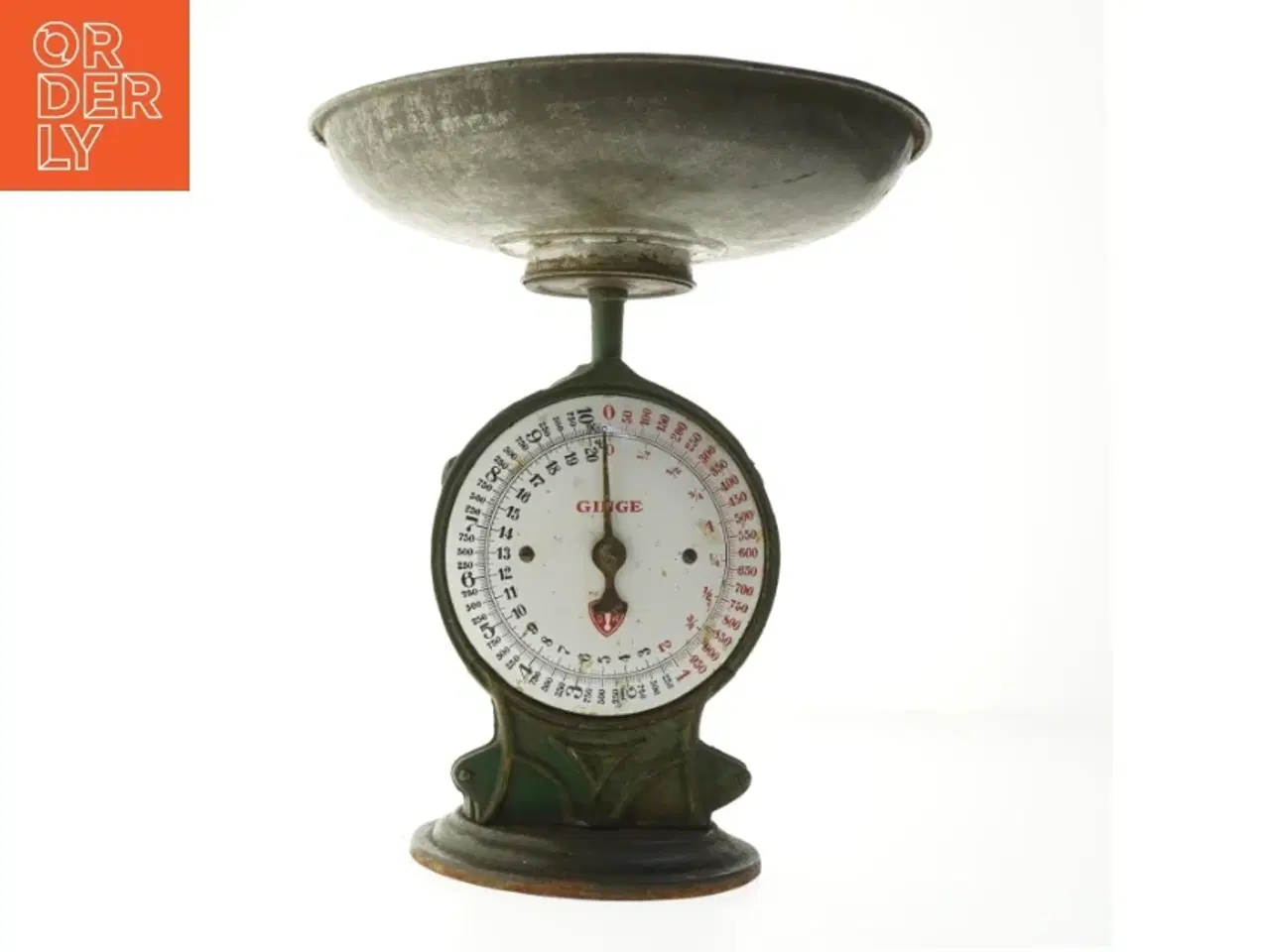 Billede 1 - Vintage vægt (str. Ø. 25 cm. længde. 25,5 cm)