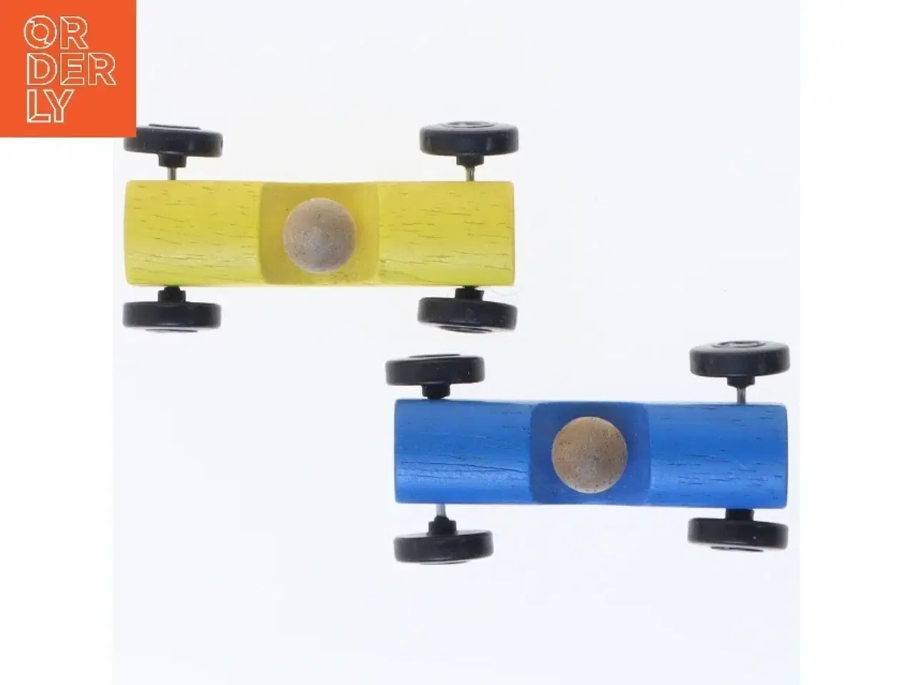 Billede 1 - Trælegetøjsbiler, sæt af 2 (str. 2 stk 6 cm)