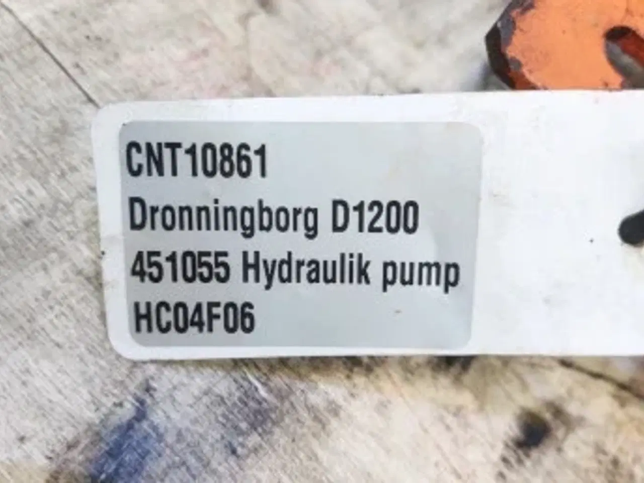 Billede 7 - Dronningborg D1200 Hydraulik pump 451055