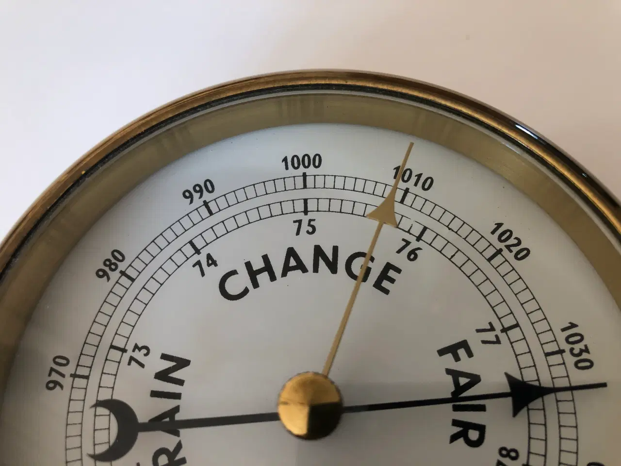 Billede 6 - Skibsbarometer i messing fra Devina