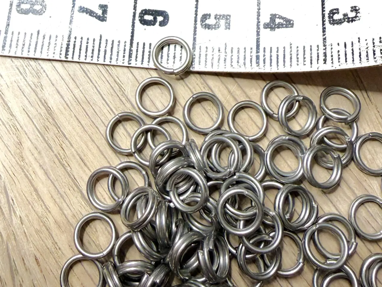 Billede 2 - 100 springringe i rustfrit stål