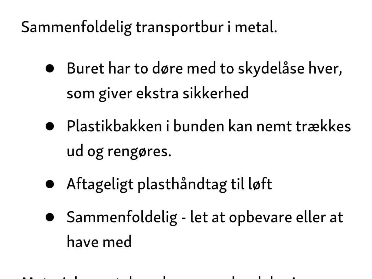 Billede 10 - Transportbur til hunde