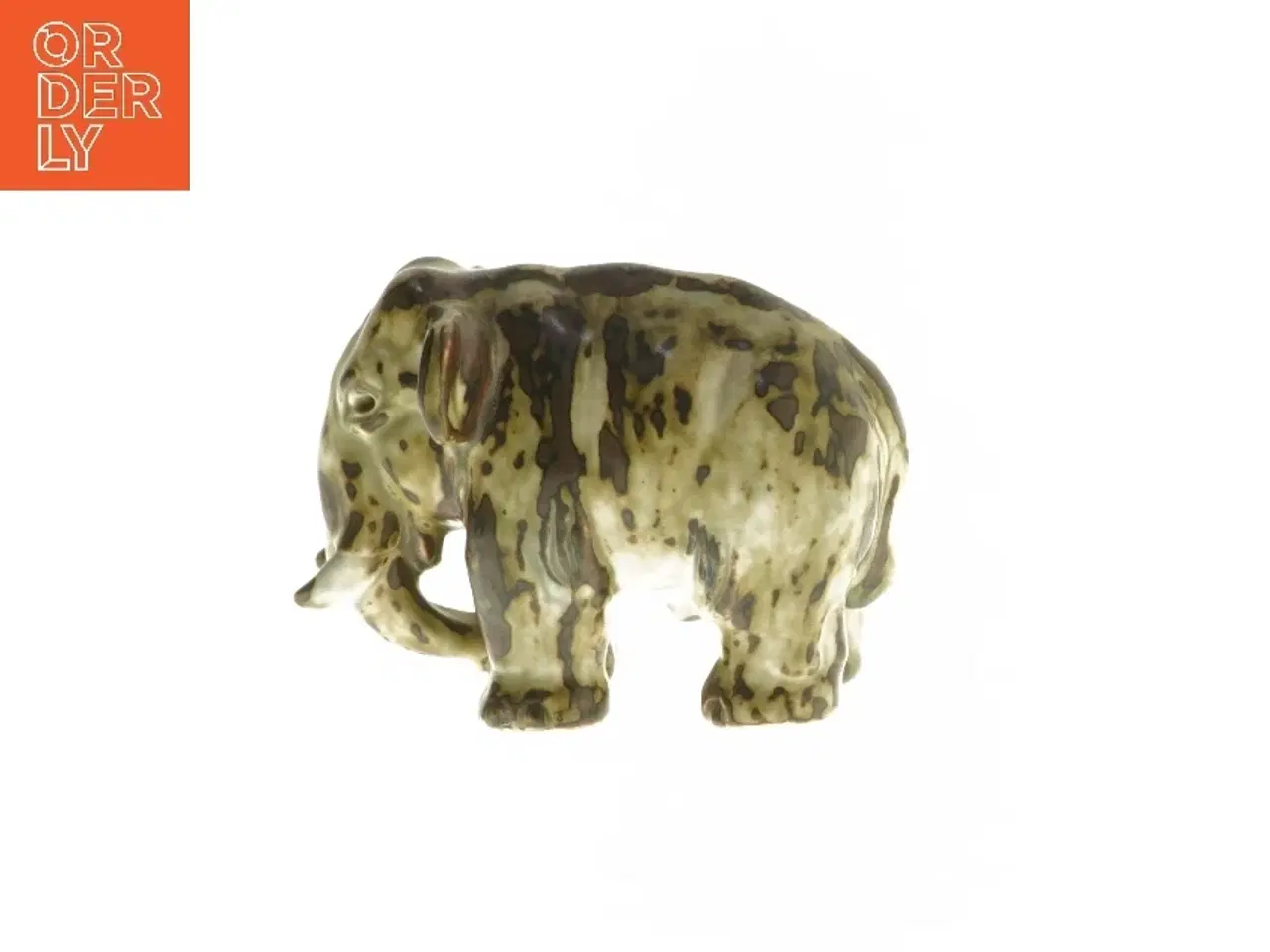 Billede 1 - Elefantfigur, keramik fra Royal Copenhagen (str. 10x8x13 cm)