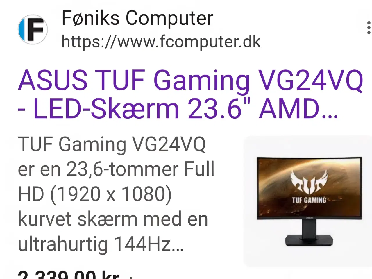 Billede 3 - RTX 3060 Gamer Pc +24" Gamer Skærm
