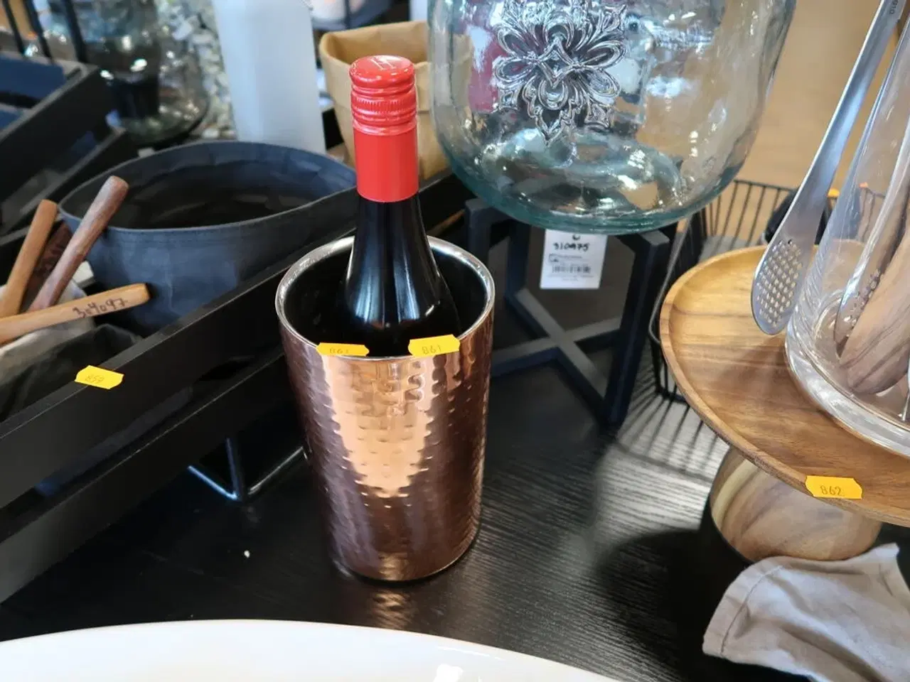 Billede 1 - Vinkøler samt vinflaske