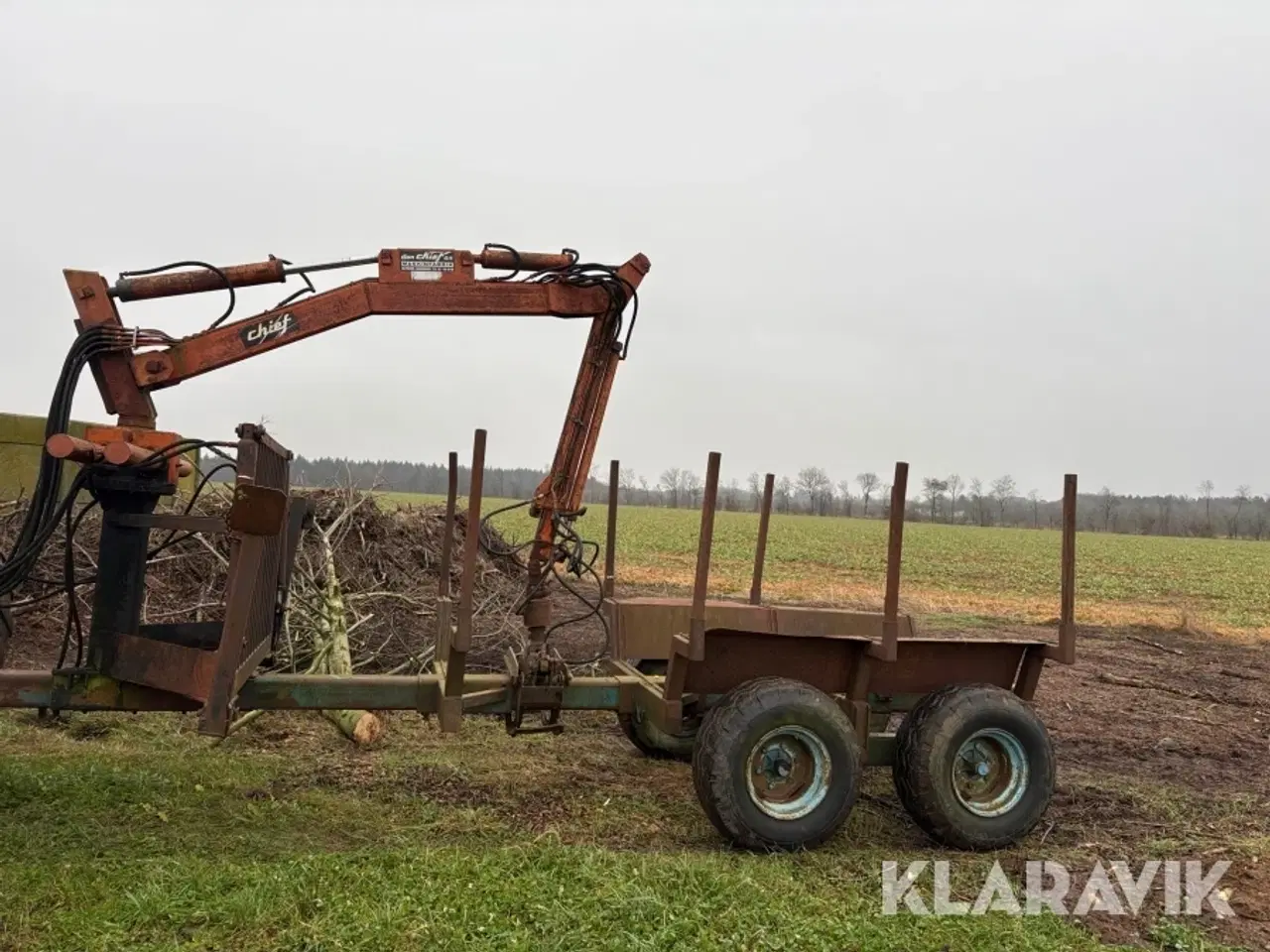 Billede 2 - Skovtrailer med kran