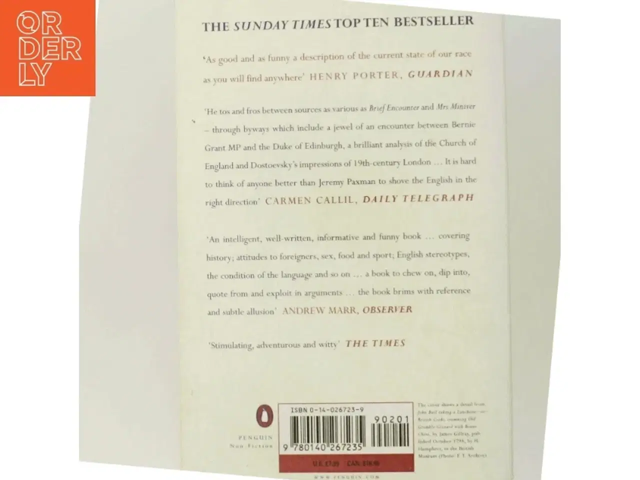 Billede 3 - The English : a portrait of a people af Jeremy Paxman (Bog)