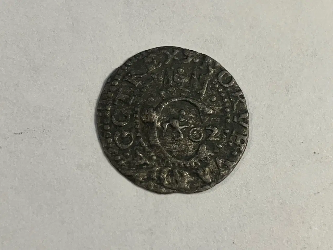 Billede 1 - 1 Hvid 1602 S.5 H86 Danmark - Dårlig stand