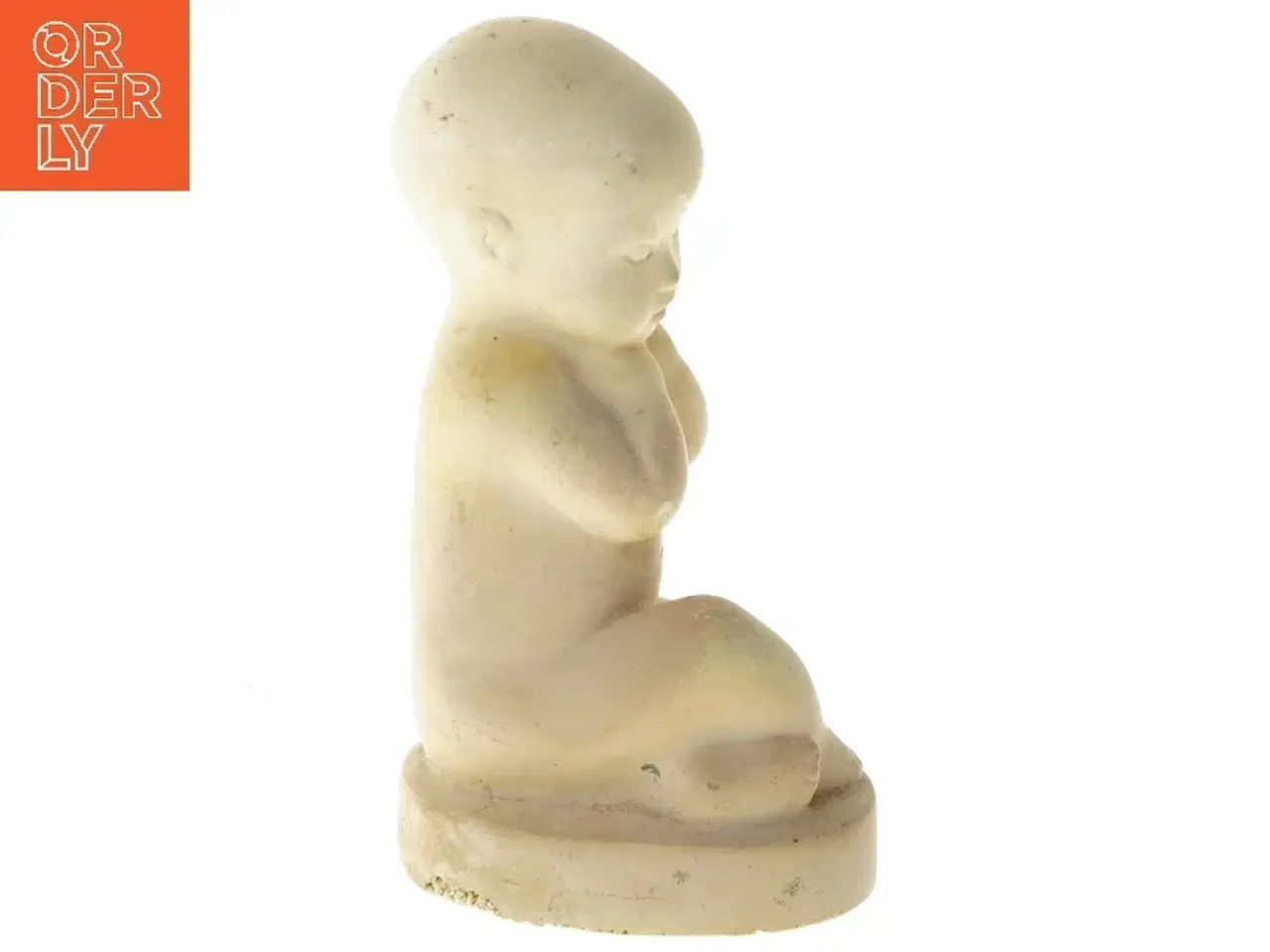 Billede 2 - Skulptur af knælende barn (str. 17 cm)