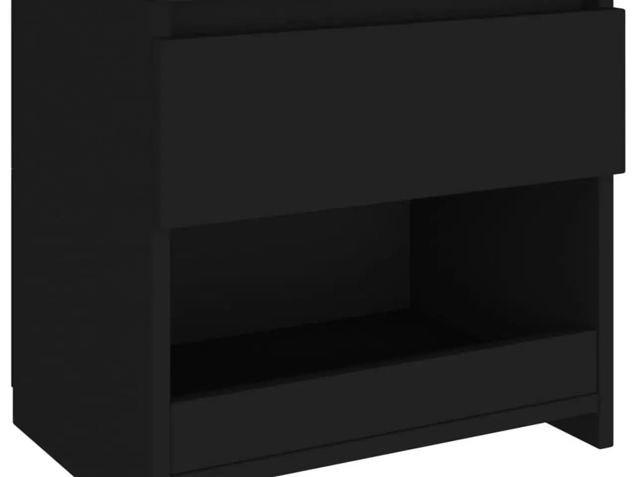 Billede 4 - Sengeborde 2 stk. 40x30x39 cm konstrueret træ sort