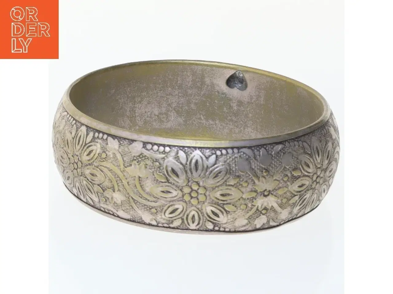 Billede 1 - Dekoreret metalarmbånd (str. Ø 7,5 cm)