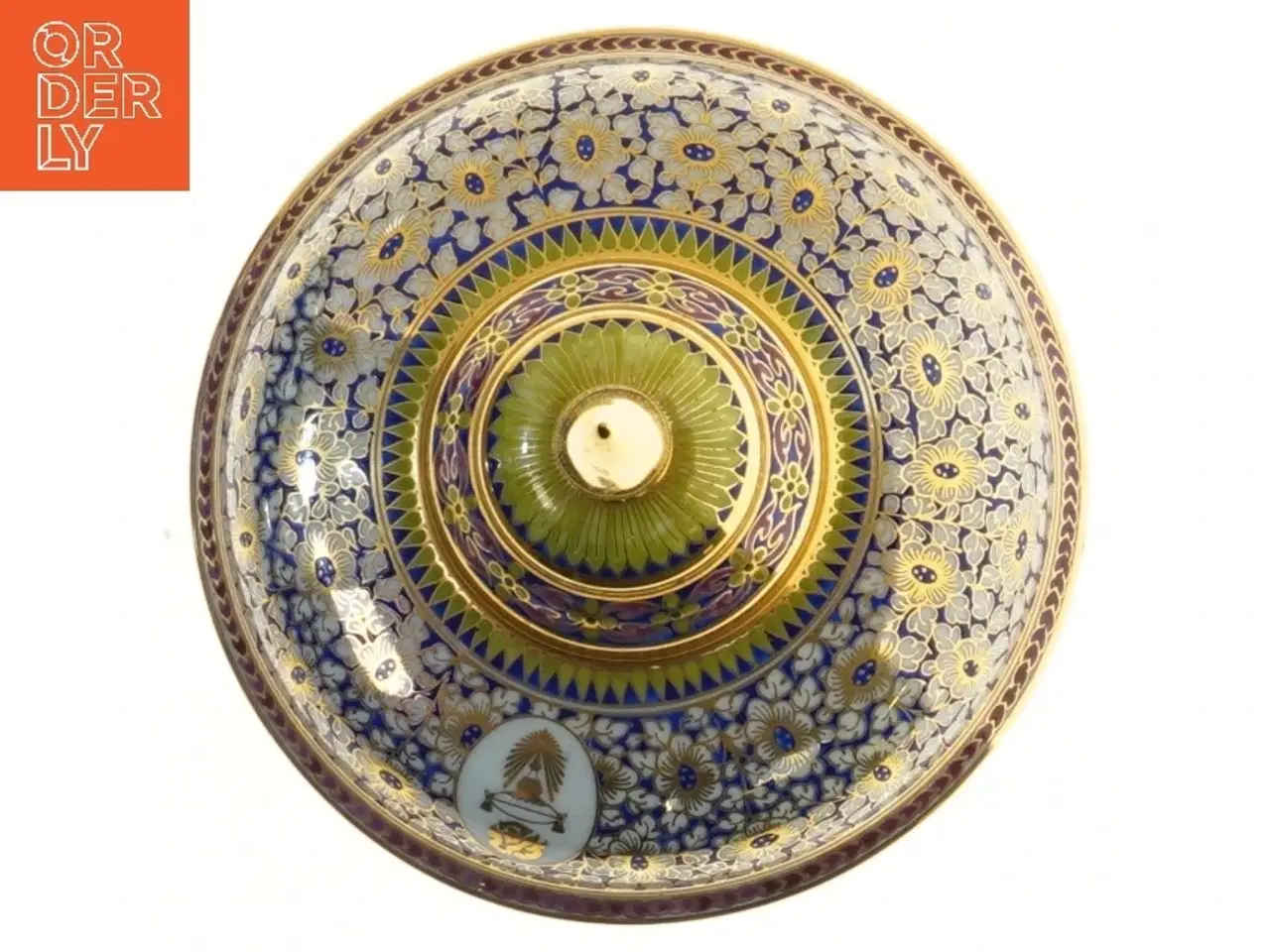 Billede 2 - Dekorativ krukke med låg (str. 16,5x22 cm)