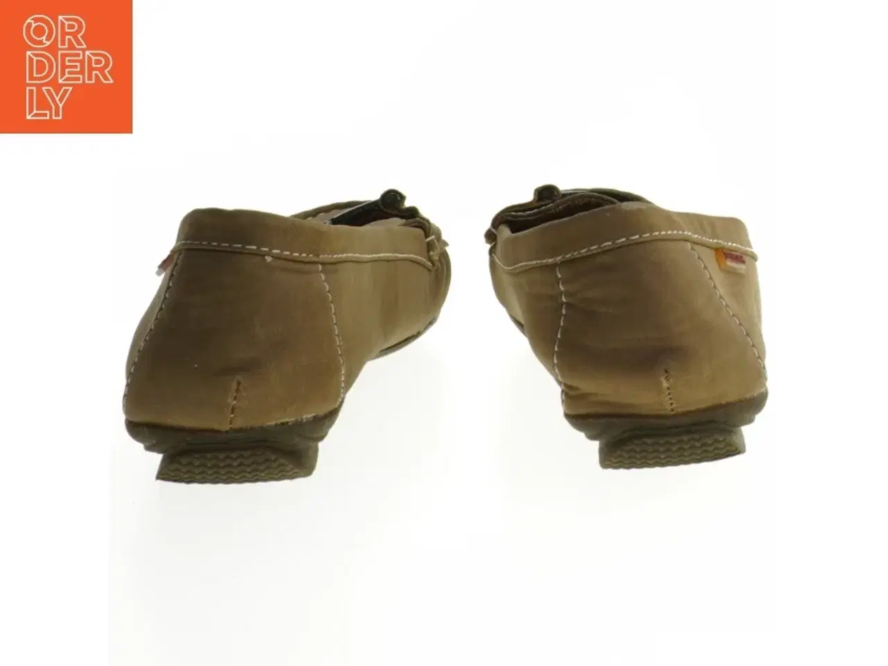 Billede 2 - Brune mokkasiner i læder fra LEIRONG (str. 39 )