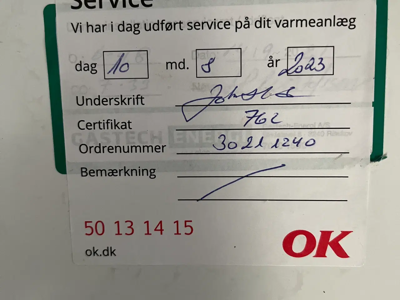 Billede 2 - Gasfyr Bosch 5000