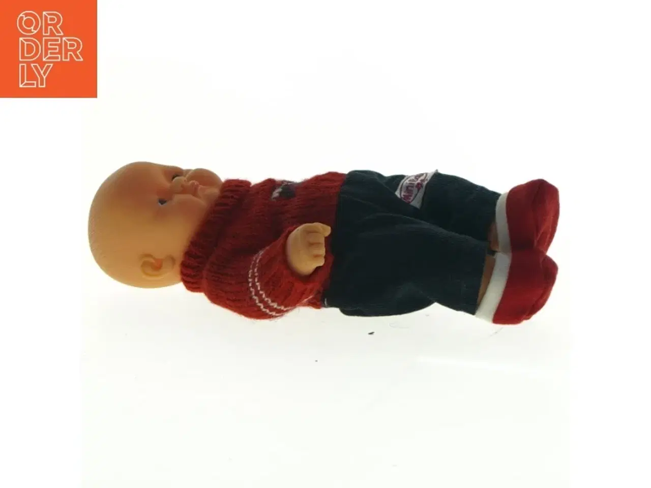 Billede 4 - Dukke med tøj fra Minibaby (str. 20 x 11 cm)