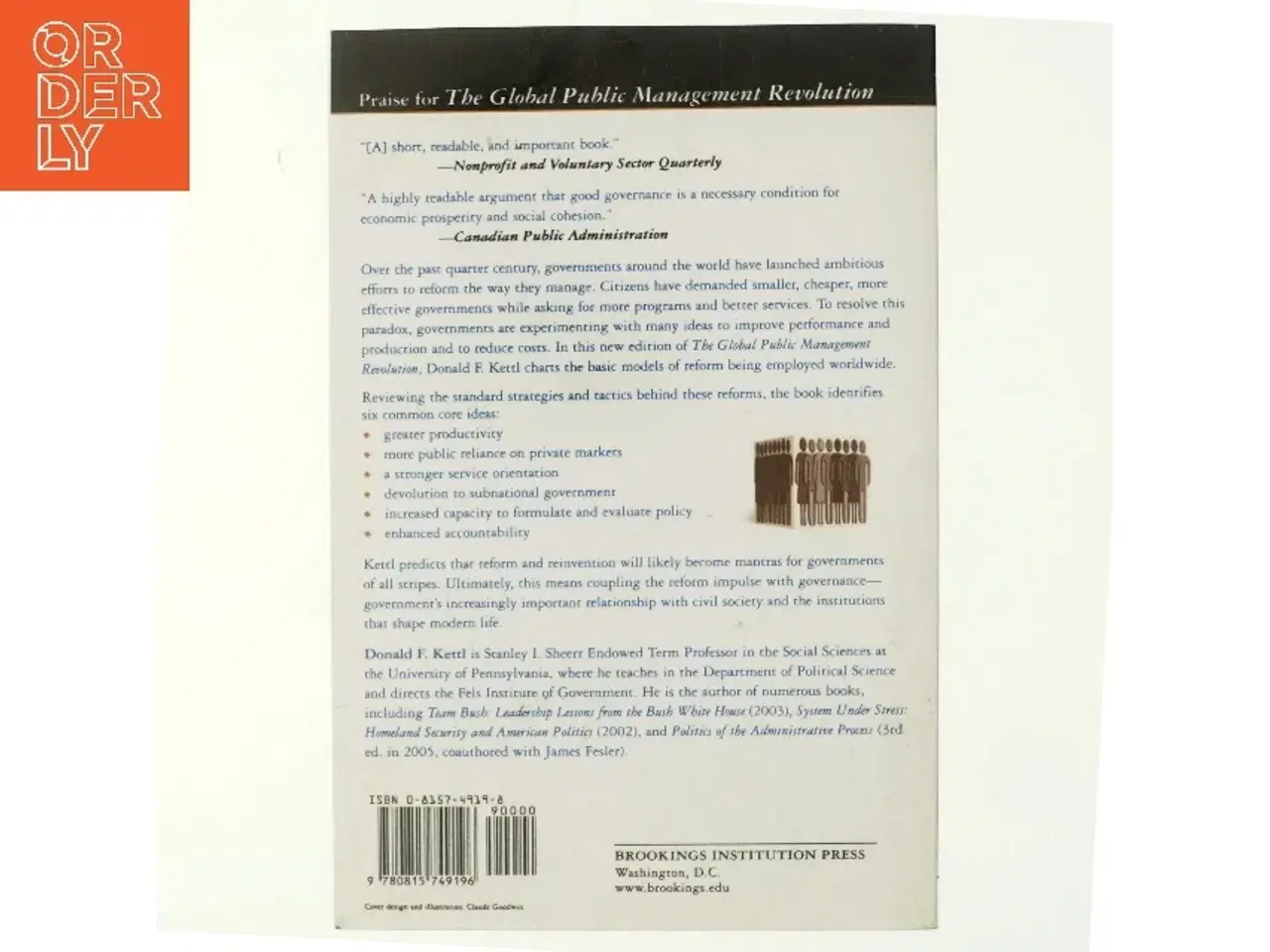 Billede 3 - The global public management revolution af Donald F. Kettl (Bog)
