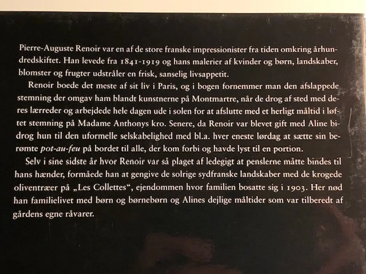 Billede 2 - Til bords med Renoir - biografi og kogebog