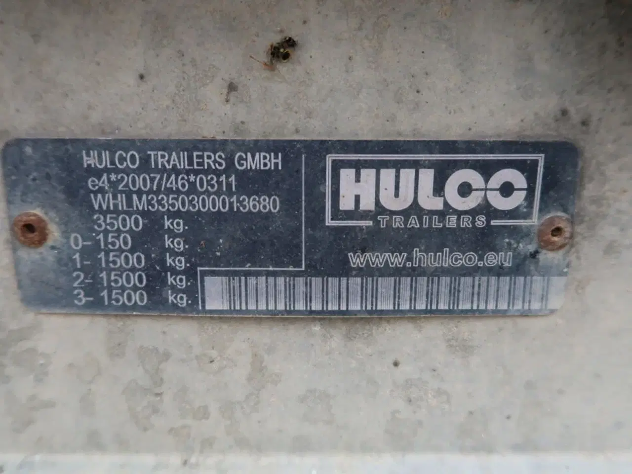Billede 6 - Trailer HULCO Medax-3 A 3500kg