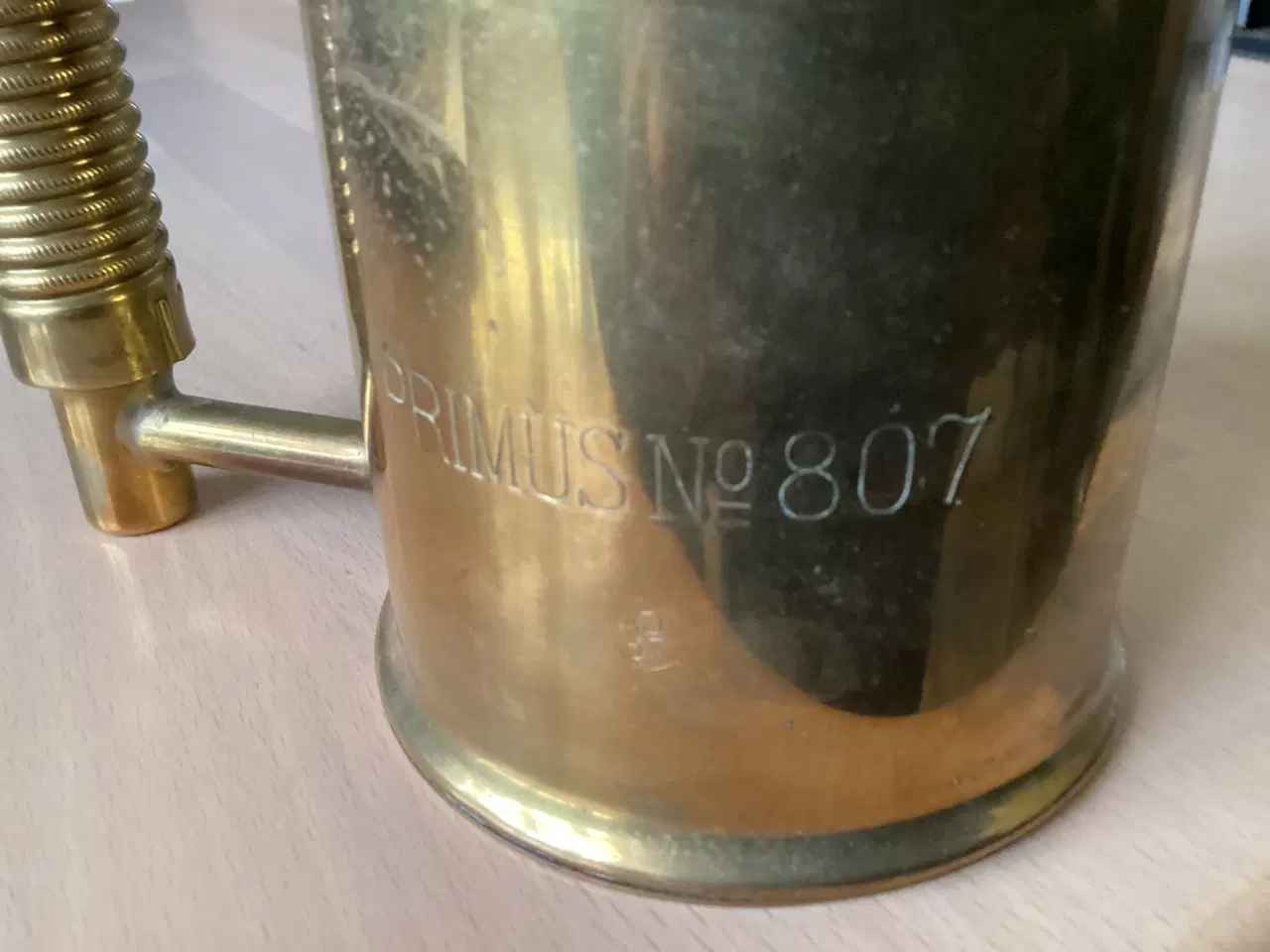 Billede 4 - Antik primus af messing sælges.