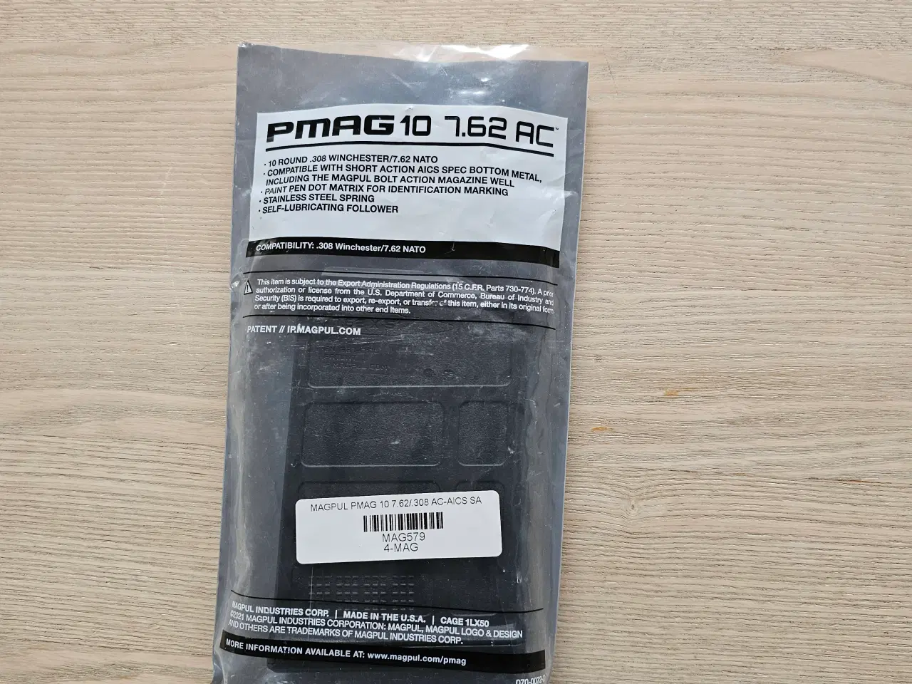 Billede 2 - PMAG AICS 10 7,62 magasin.