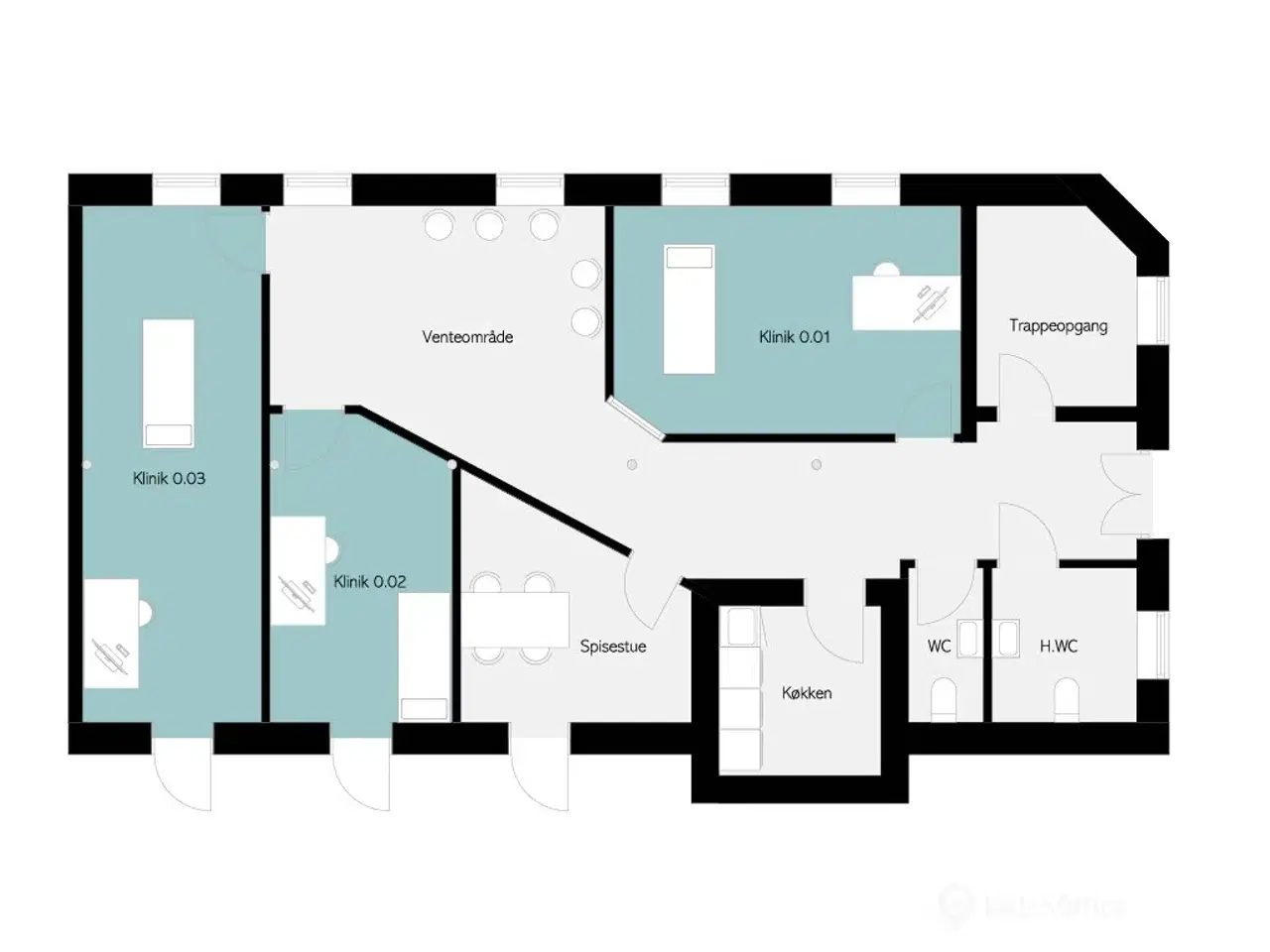 Billede 6 - Klinik i fællesskab på Olaf Ryes Gade 7Z- Klinik 1