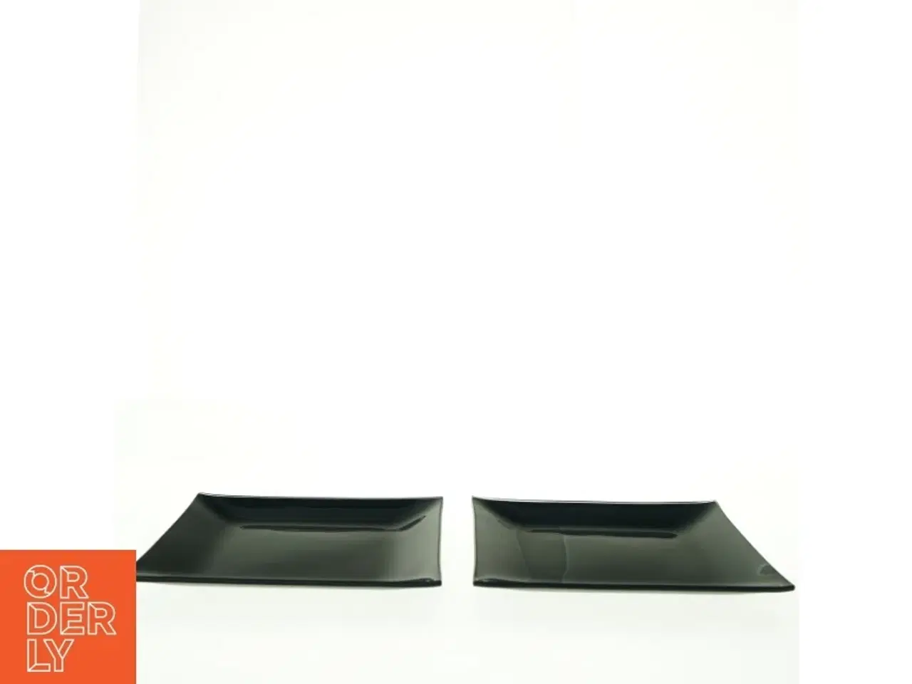 Billede 2 - Sorte firkantede serveringsfade (str. 21,5 x 21,5 cm)