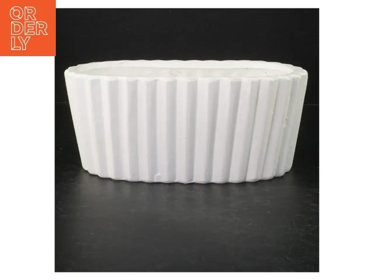 Billede 1 - Hvid porcelæns potte (str. 24 cm)