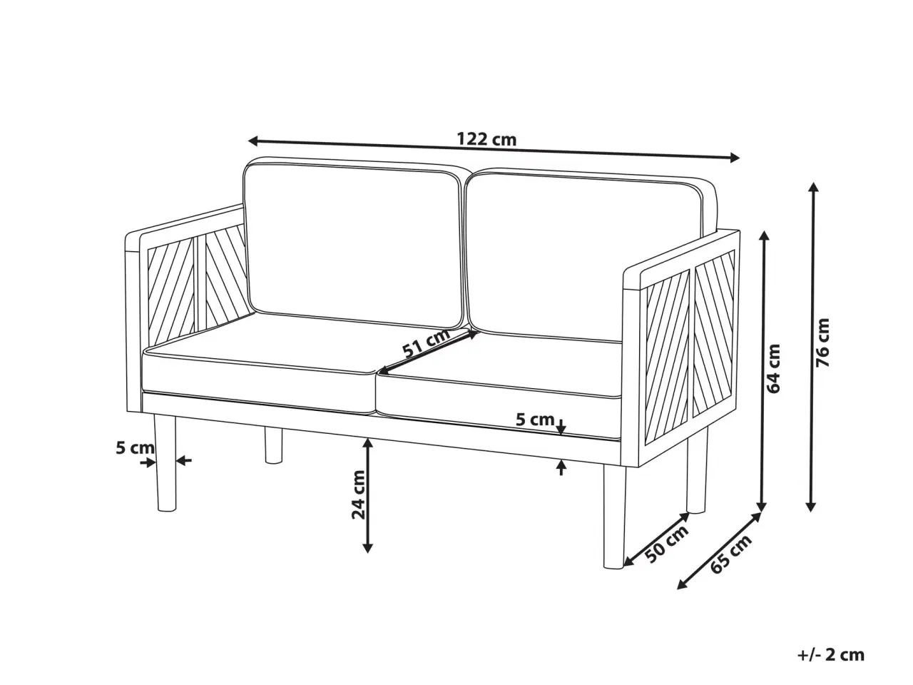 Billede 9 - Garden sofa & coffee table (Baratti)