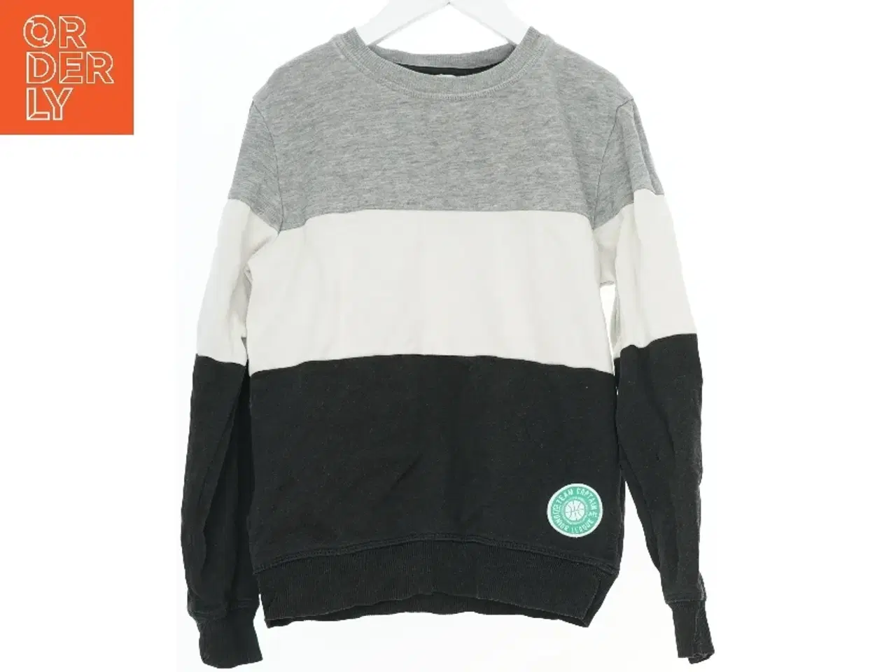 Billede 1 - Sweatshirt med farvede sektioner fra H&M (str. 140)
