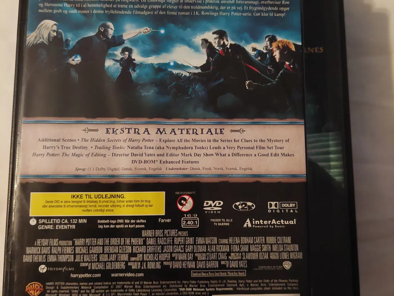 Billede 3 -  Harry Potter DVD forskellige