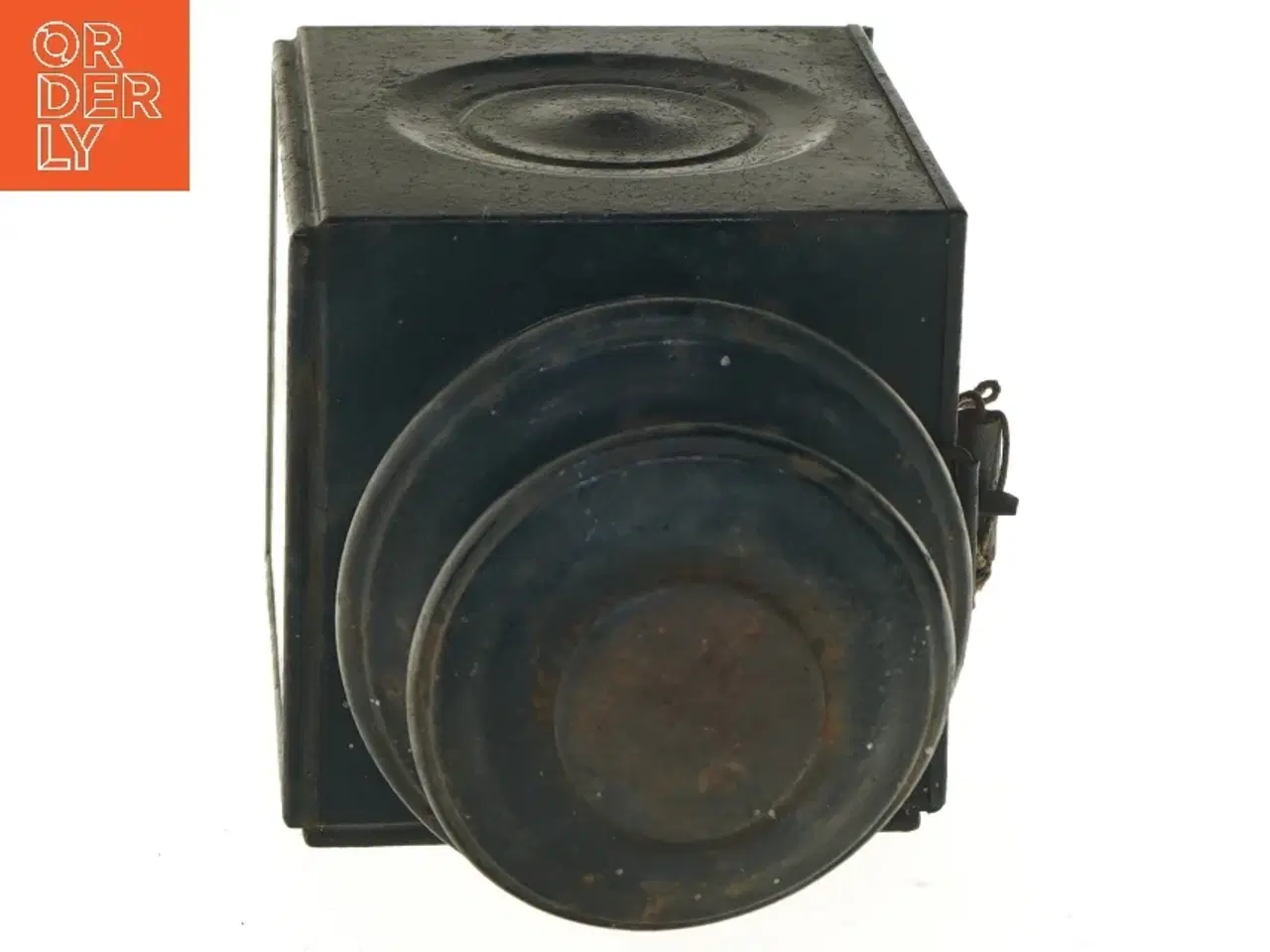 Billede 4 - Antik vognlygte til hestekøretøj (str. 29 cm)