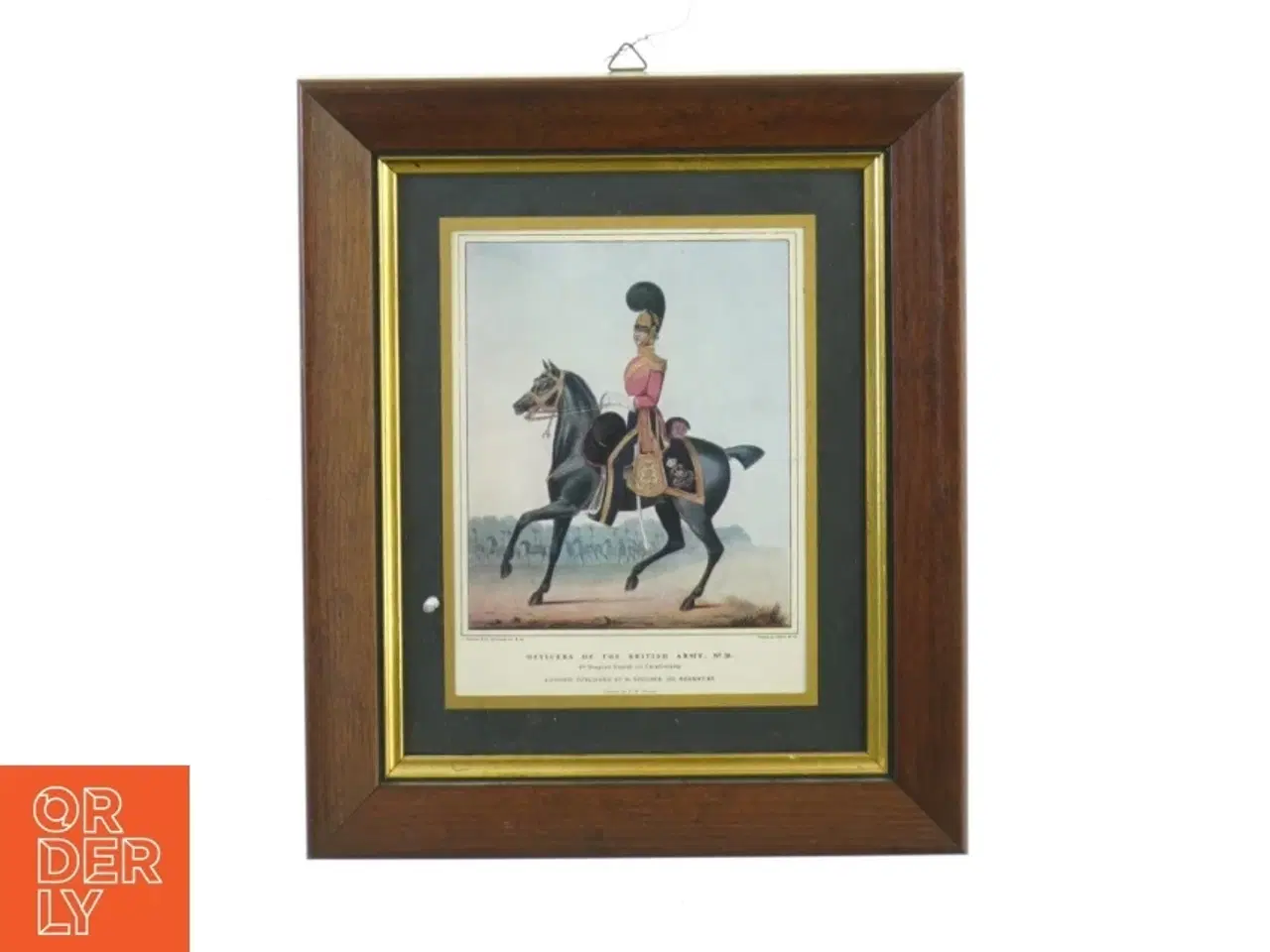 Billede 1 - Billedramme, Engelsk Soldat på hest fra G Og C Billeder (str. 25 x 21 cm)