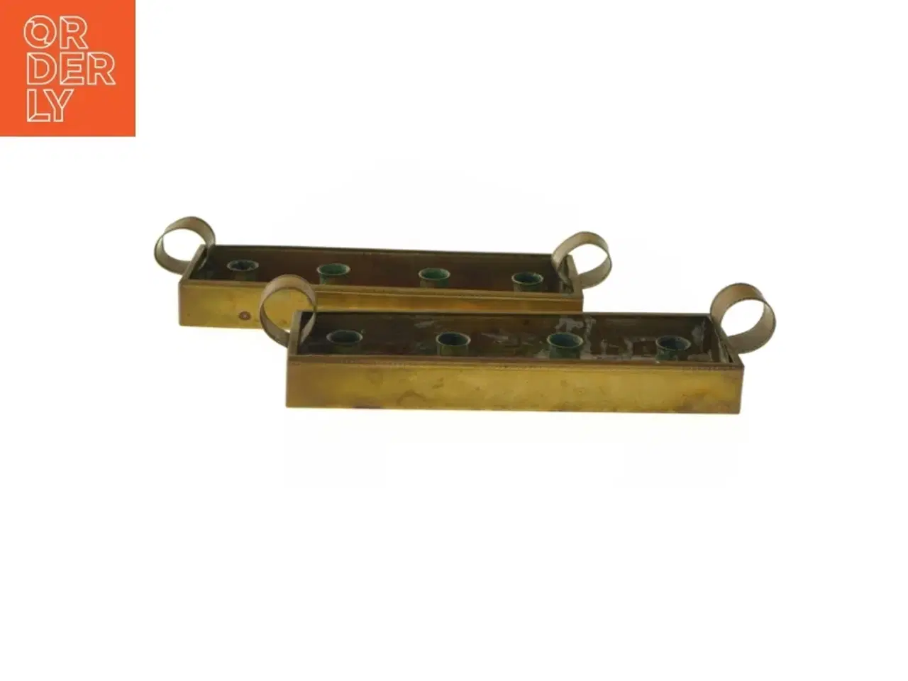Billede 1 - Antikke adventsstager (str. 27x7,5 cm)