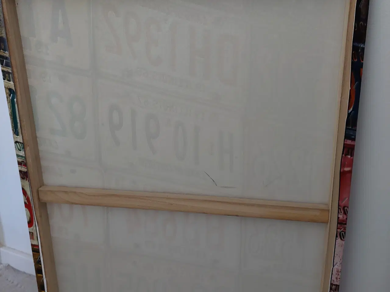 Billede 4 - billedramme med skilte fra Amerikanske nummerplade